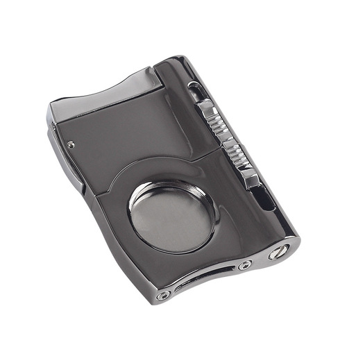 Stainless steel cigar cutter multifunctional portable cigar accessories cigar cutter with double cigar drill hole opener