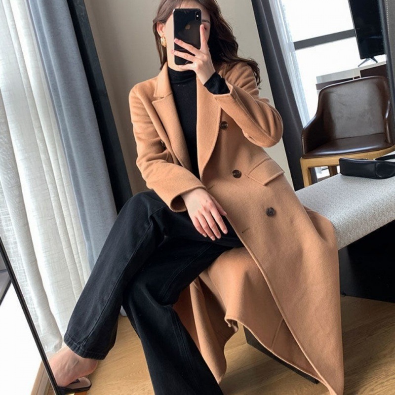 Loose Slim Fit Woolen Coat 5