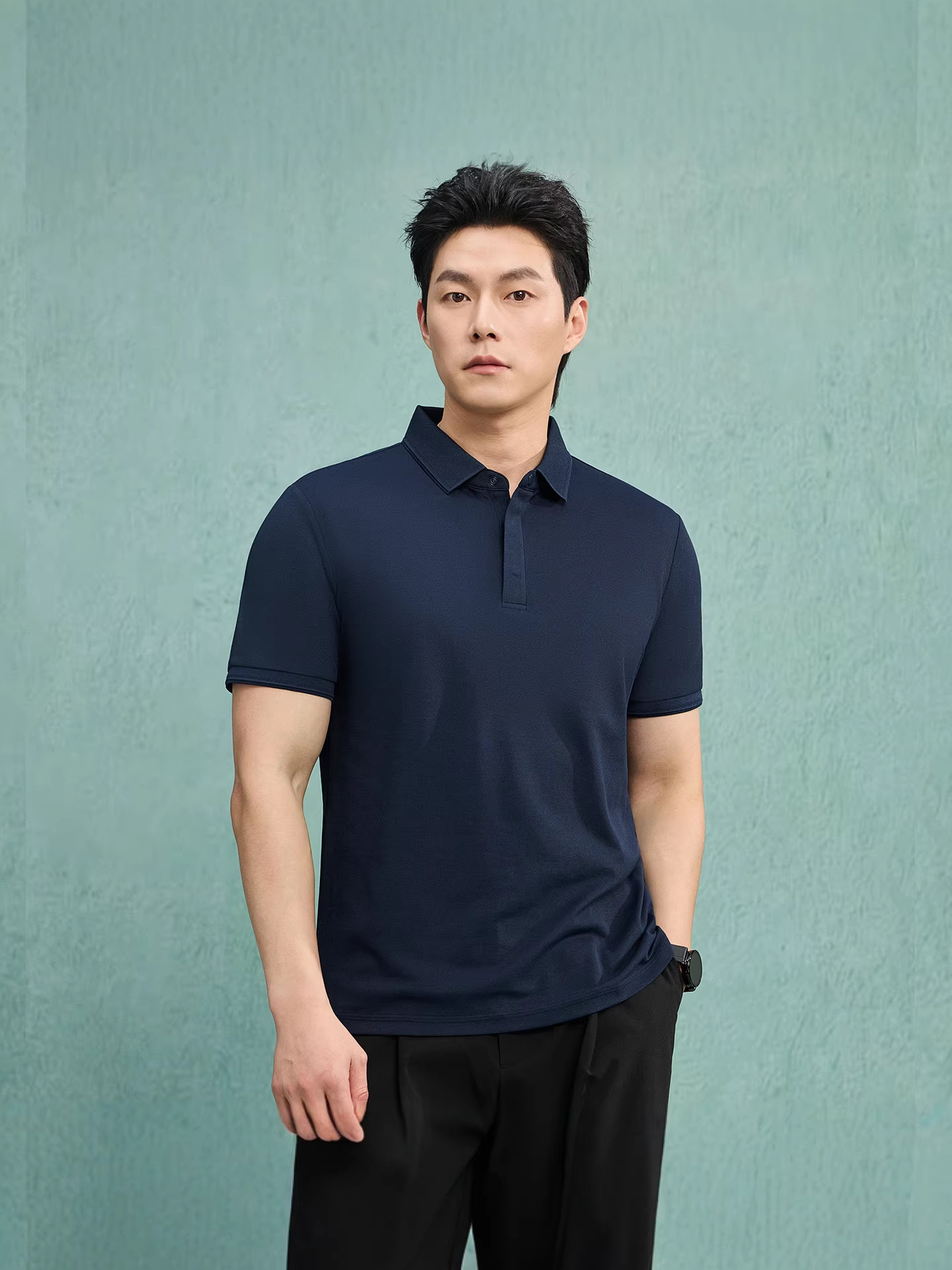 (Трансграничная торговля), цветная летняя дышащая универсальная футболка polo, короткий рукав