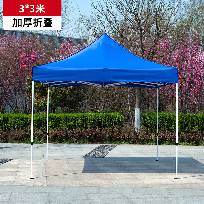 Exhibición publicitaria plegable al aire libre para tiendas de campaña de 3m * 3m cuatro ángulos dosel comercial promocional plegable