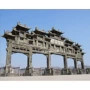 主题仿古五门石雕牌坊