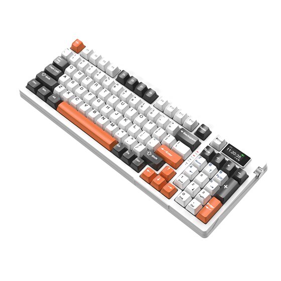 Jingdi G98 Wireless Three-Mode Mechanical Keyboard Bluetooth Hot Plug Gaming Desktop Computer General Russian