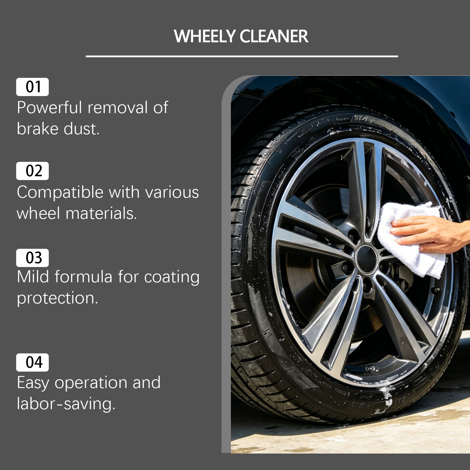 HOMONTH wheel hub cleaner: for wheel hub surface maintenance, polishing, rust removal, stain removal, and to restore shine and luster to the paint