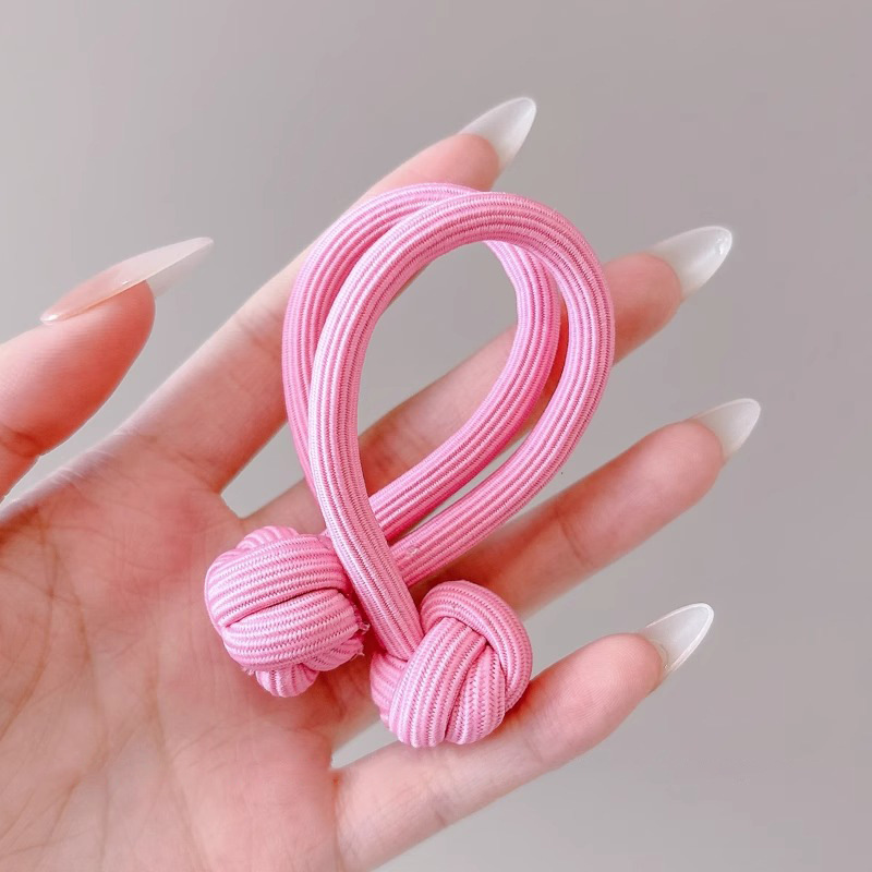 Alta elasticidad y durabilidad como correa de goma para mujeres, color curry simple, cuerda de cabello de cola de caballo alta, anillo de cabello sin heridas de alta calidad
