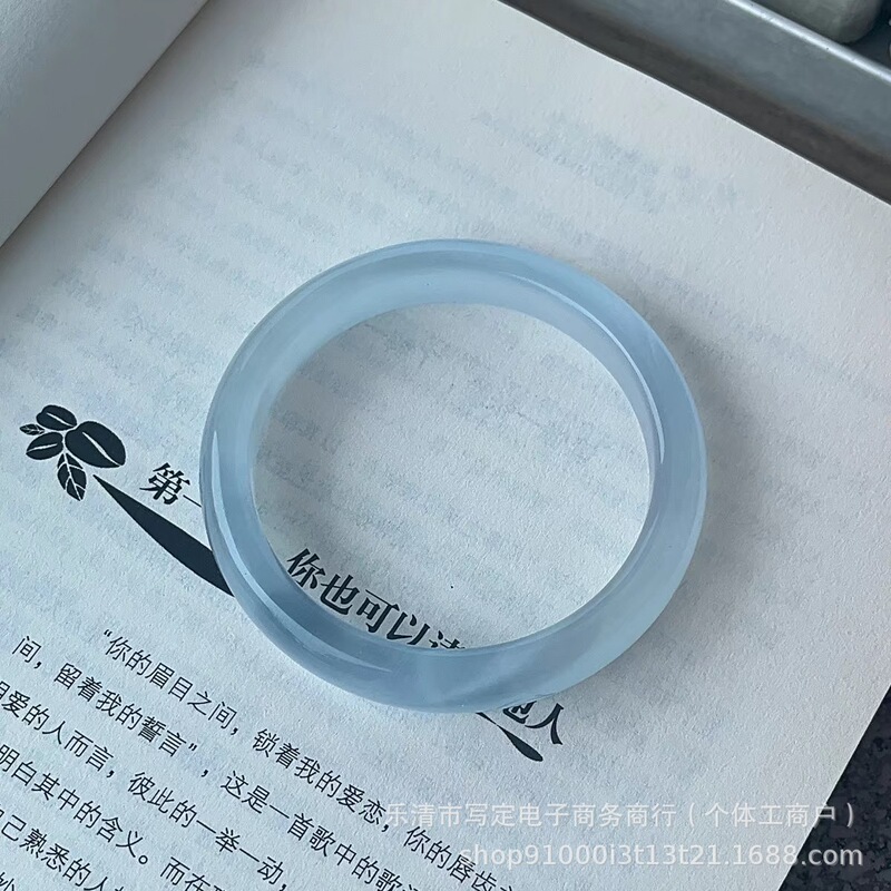 厂家直供高品质猫眼石手镯白月光冰冰蓝粉色香槟色手镯手环饰品|undefined