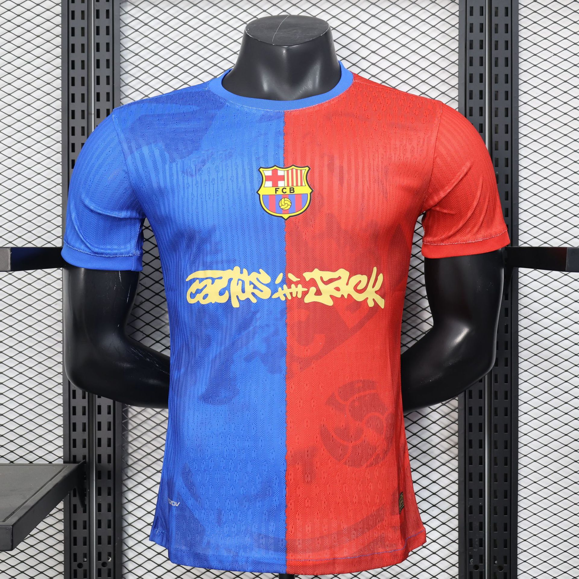 Cactus Jack x Nike x FC Barcelona 2024/25 Home Jersey Blue/Red