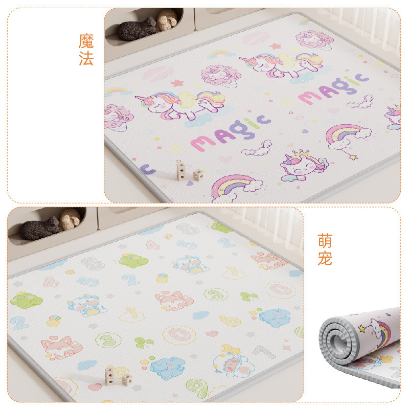 Alfombrilla para bebé Alfombrilla para gatear XPE engrosado hogar bebé sala de estar alfombrilla plegable para gatear espuma para niños insípida