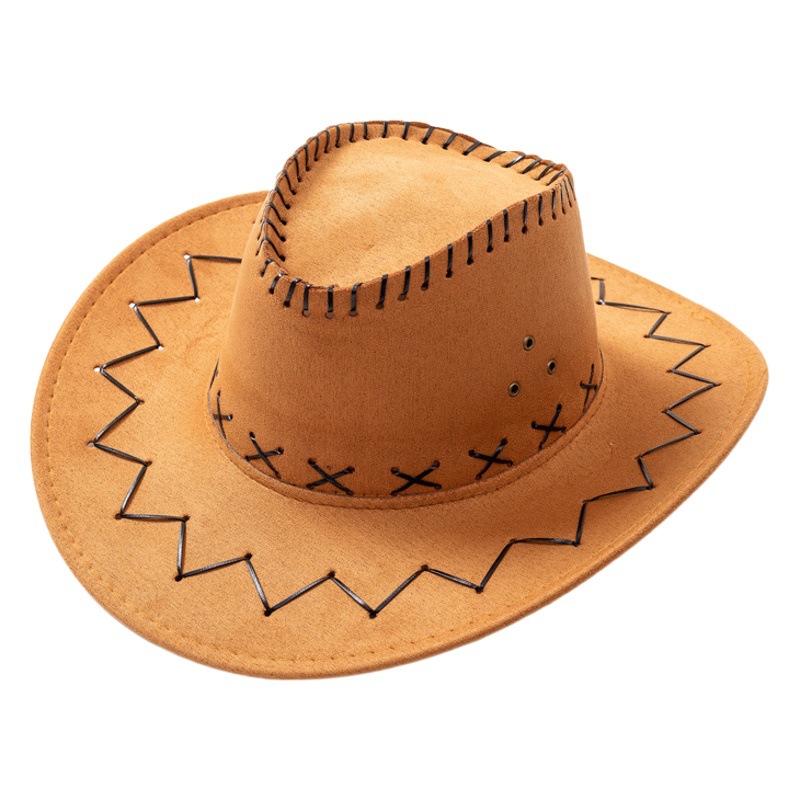 Sombrero de vaquero occidental americano de verano de las mujeres de los hombres a prueba de sol padre-hijo sombrero de rendimiento en el escenario sombrero de vaquero de los niños moda