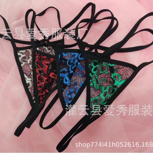 Cross-Border Foreign Trade Amazon Two-Color Large Size Lace Temptation Sexy Lingerie Sexy European and American Thong Sexy Lace