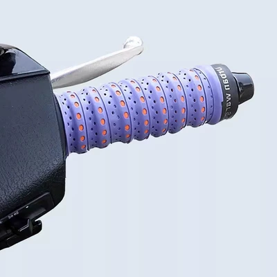 Soft Silicone Clutch Brake – Motorcycle Handle Cover - motorcycle-handlebar-cover-purple-orange