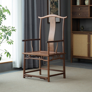 Mu Sheng Ji Taishi Chair New Chinese Style Circle Chair Solid Wood Official Hat Chair Chinese Style Chair Ming Style Antique Tea Chair Master Chair