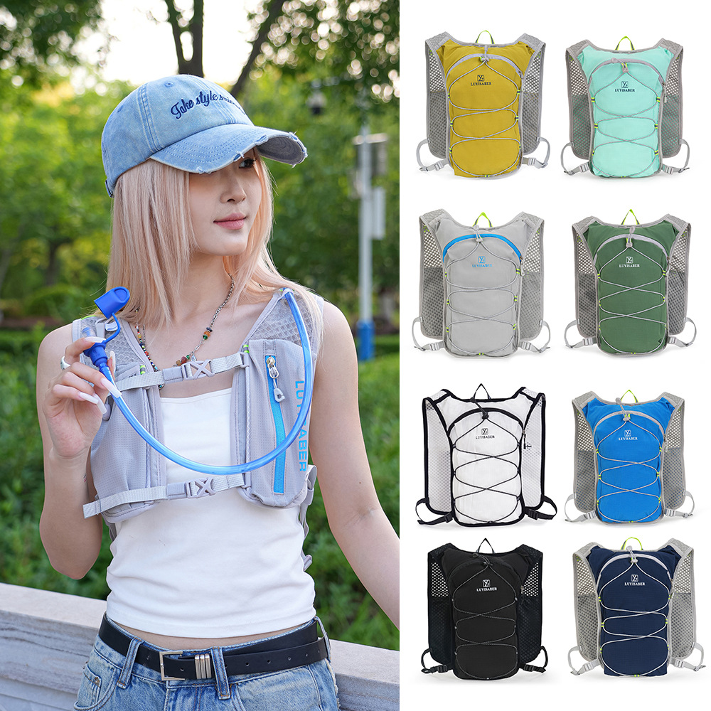 Bolsa de ciclismo al aire libre de verano nueva bolsa de senderismo ligera multicolor multifuncional bolsa de hidratación mochila deportiva transpirable