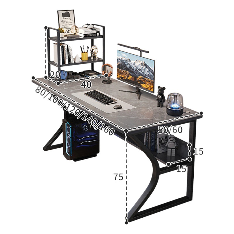 Escritorio de la computadora mesa de casa y silla combinación simple e-sports escritorio Escritorio de escritorio Workbench dormitorio escritorio del estudio del Libro del estudiante