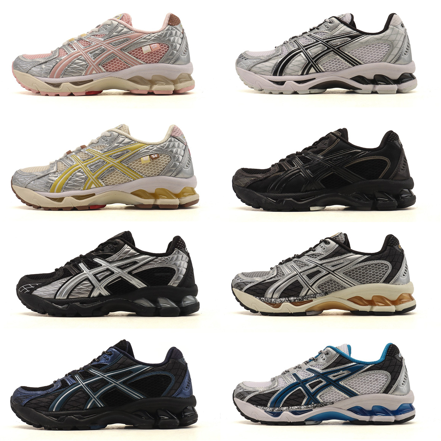 Gel-Nimbus10.1 Retro Running Shoes, Romantic and Avant-Garde Feel Love Thick-Soled Height-Increasing Sports Dad Shoes