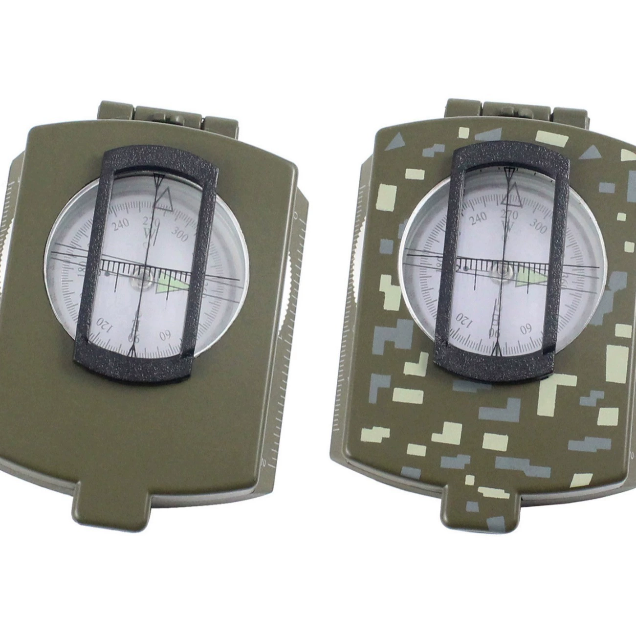 Металлический складной Chuda в американском стиле со светящейся альпинистской пряжкой, компас с Северной стрелкой, многофункциональный автомобильный компас для улицы