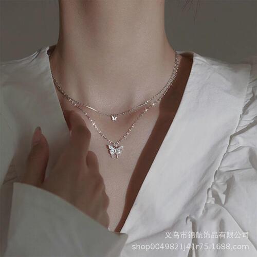 Titanium steel necklace for women, black agate beads lockchain, summer high-end cool style choker,  new fashion trend.