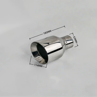 Exhaust pipe: welded edge, blue decorative exhaust - 02-511411463