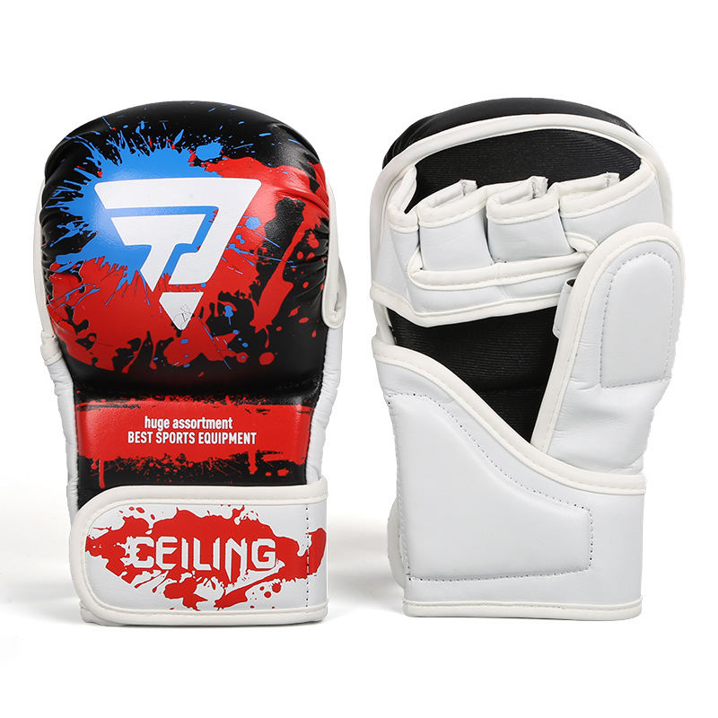 Ceiling nuevos guantes de lucha MMA Sanda serie UFC con medio dedo, guantes de lucha, equipo de lucha