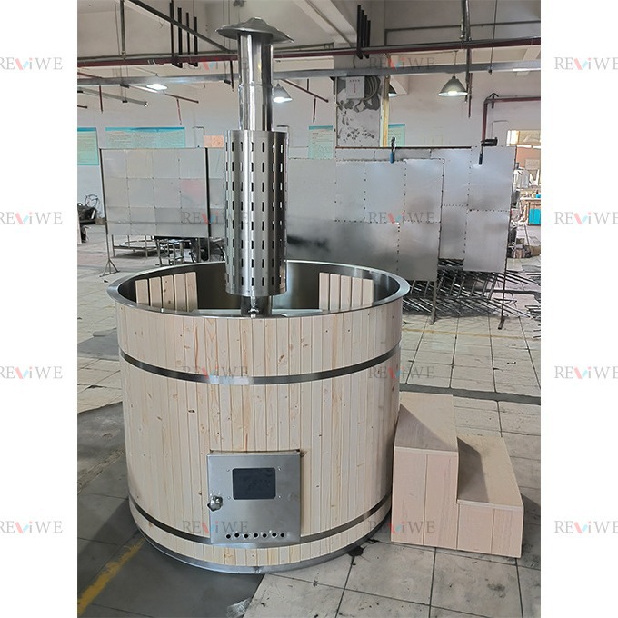 Factory Direct Sales luxury hot pool outdoor wood burning hot spring hot tub for many people