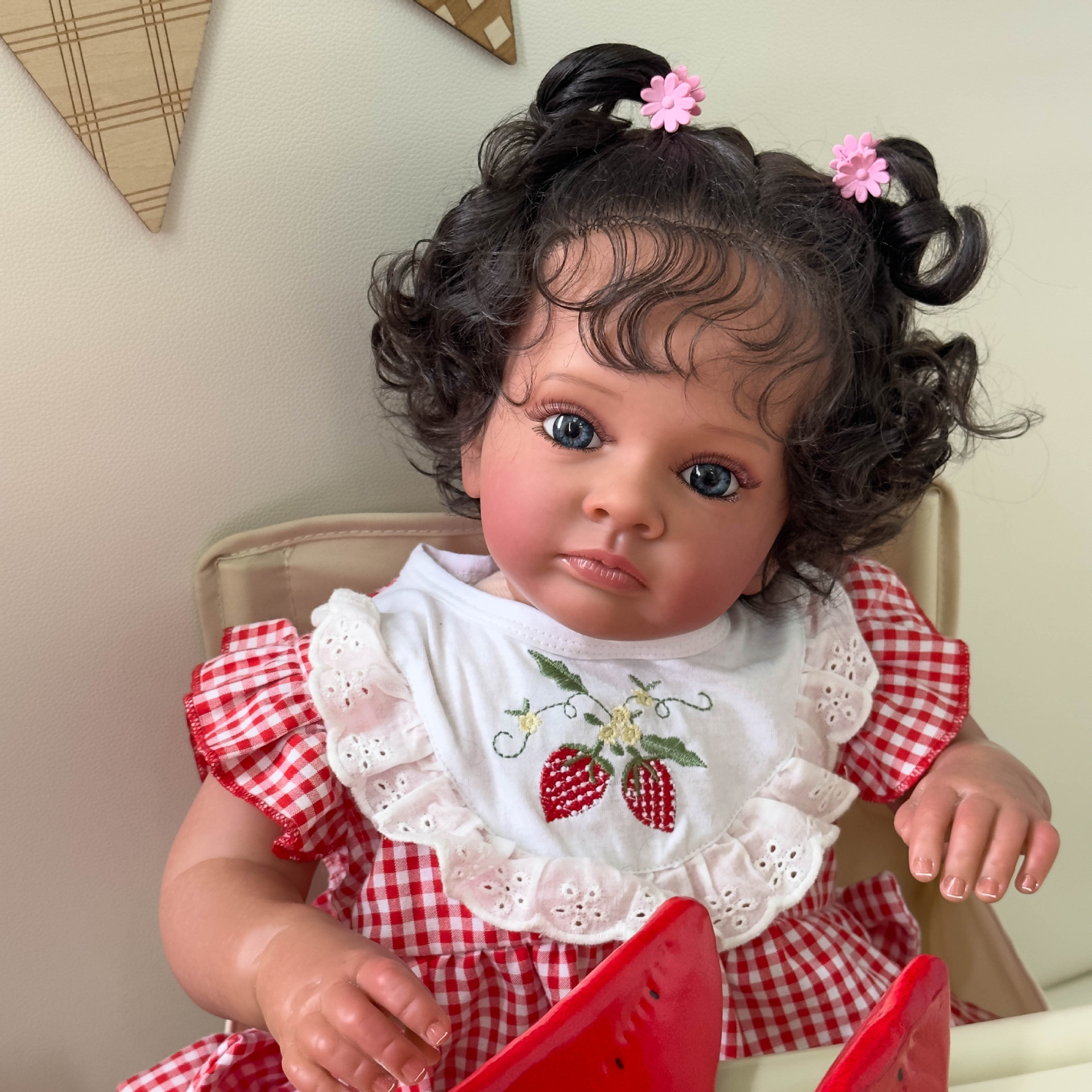 60cm simulación bebé renacido muñeca tutti sangre venosa seda visible transfronteriza e-commerce suministro de una sola pieza de entrega