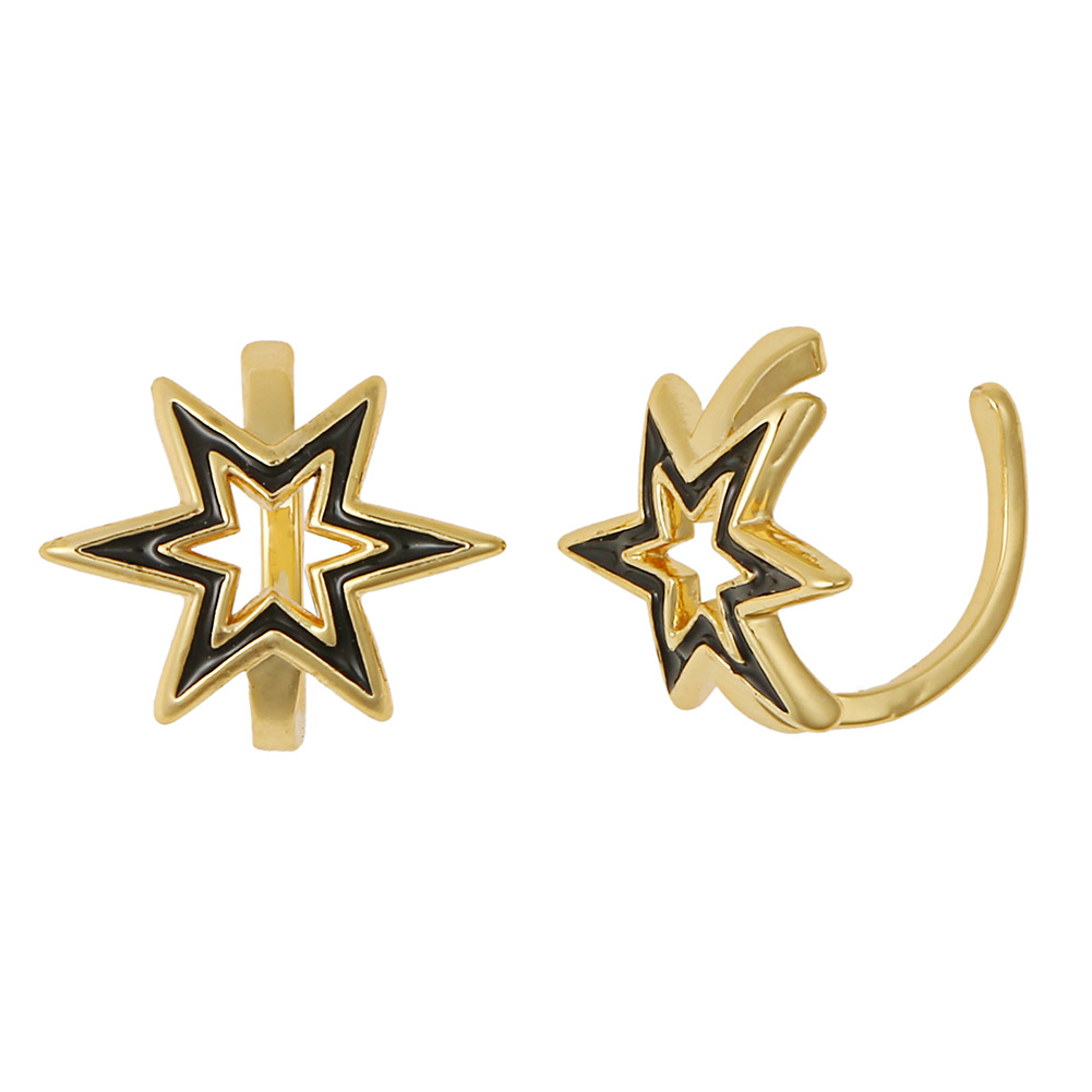 New Simple Copper Micro-inlaid Zircon Ear Clips display picture 4