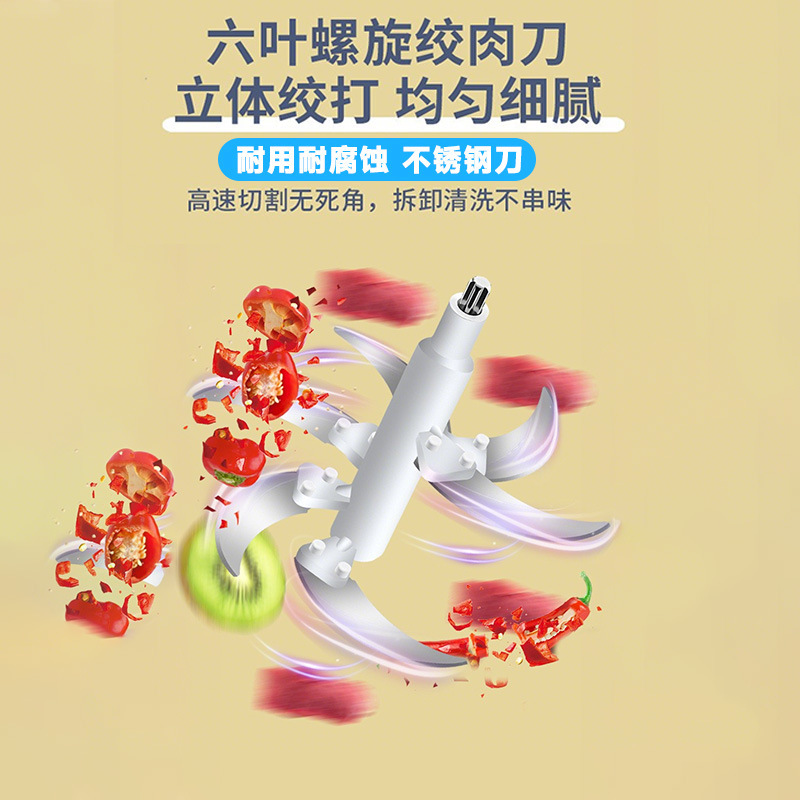 クロスボーダー多機能肉グラインダー商業 7 スピード小型ステンレス鋼電気ミンチ肉ミンチ野菜ミンチ機家庭用小型サイズ|undefined
