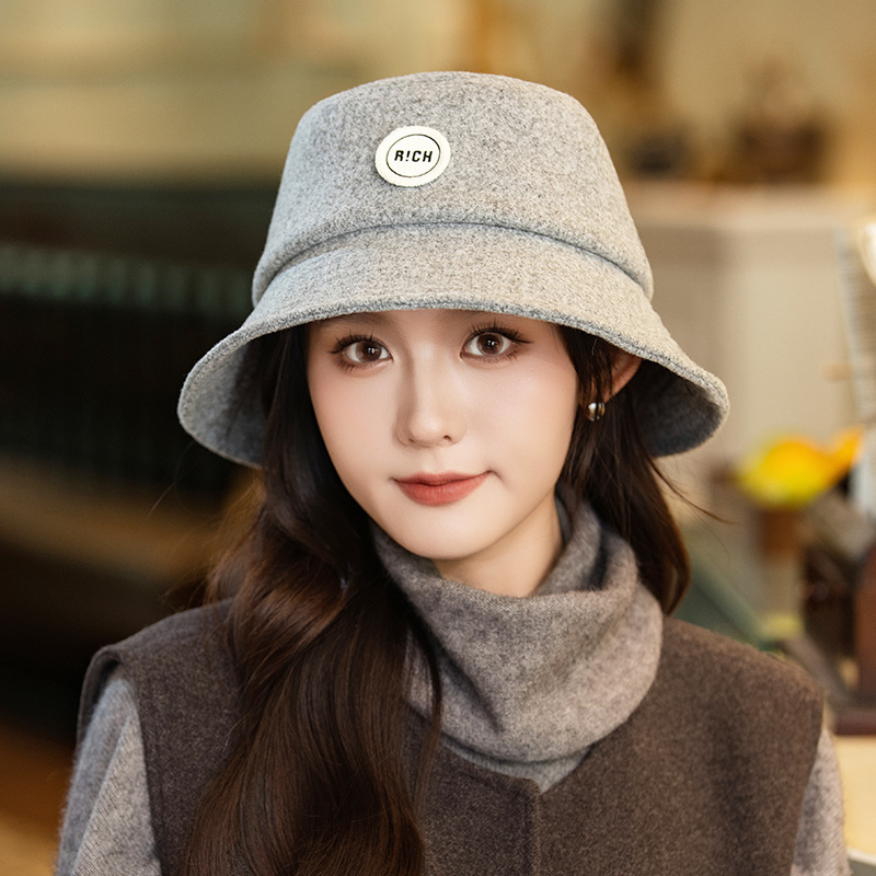 秋冬帽子女款复古渔夫帽户外防风显脸小盆帽时尚百搭英伦风保暖帽|undefined