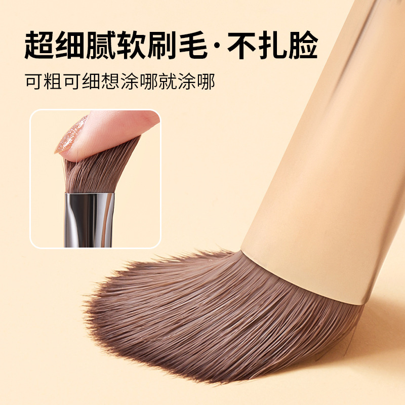 GECOMO triángulo Bevel corrector cepillo de cerdas suaves no duele la cara marcas de acné patrón francés manchas traceless corrector cepillo de maquillaje