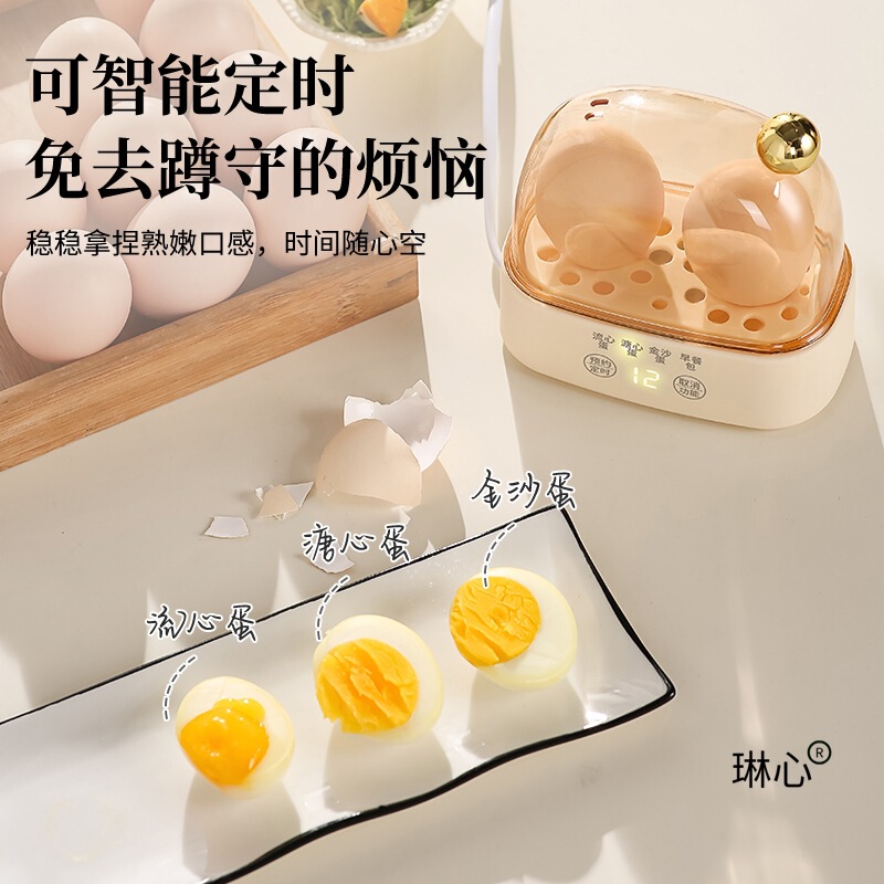 小型煮蛋器多功能蒸蛋器宿舍家用煮鸡蛋机1一人早餐神器2025新款|undefined