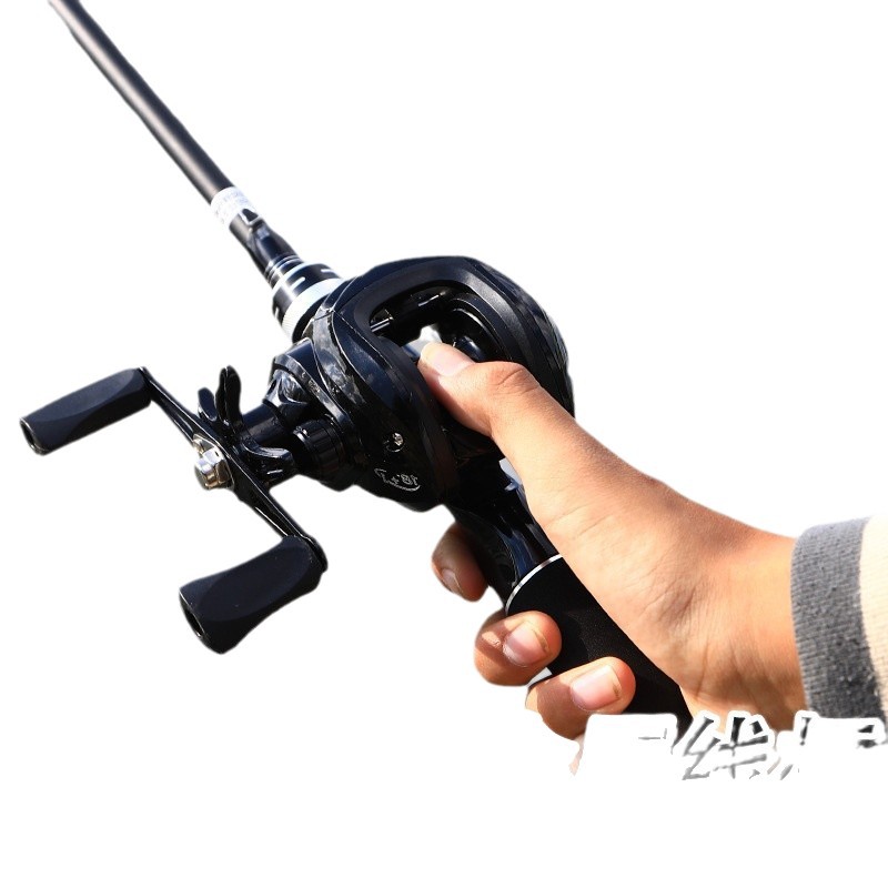 Rueda de goteo, rueda de pesca, línea de pesca especial, línea antiexplosión de largo alcance de metal, gota de agua, micro-objeto negro, carretera de pesca, rueda giratoria de sub-rueda