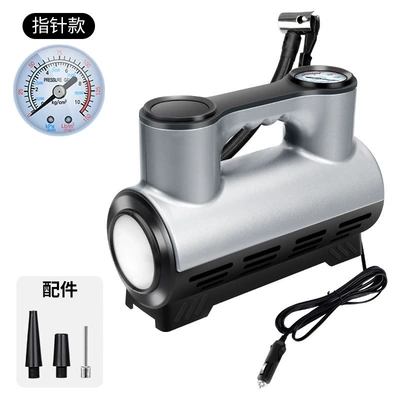 Cross-border new car inflator tire inflator high-power inflator portable digital display intelligent inflator (Hava nasosu) - wired-pointer-model-with-light-ordinary-model-19-cylinders