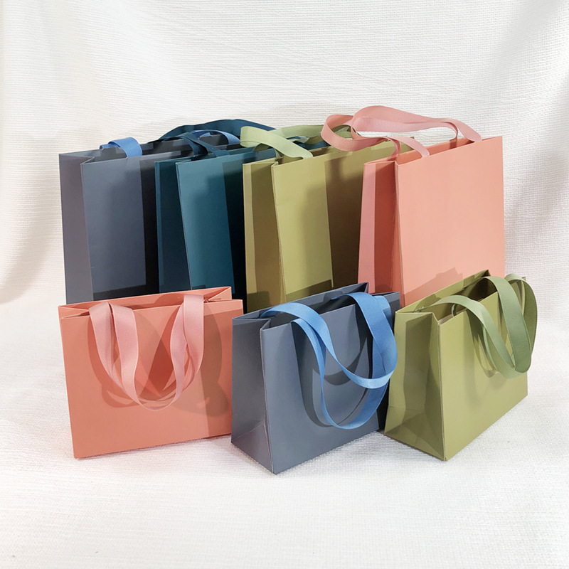 Colorful Threaded Ribbon Horizontal Tote Bag Small and Large Sizes Pearl Large Set Box Drawstring Bag Jewelry Box Storage Bag