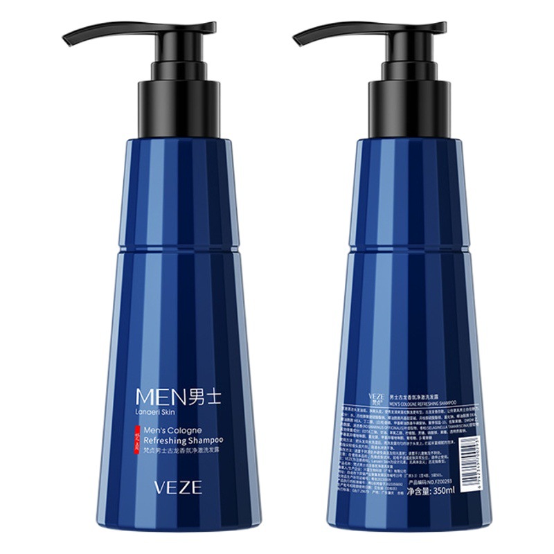 Fanzhen hombres colonia fragancia champú limpieza suciedad grasa pelo suave fragancia champú al por mayor