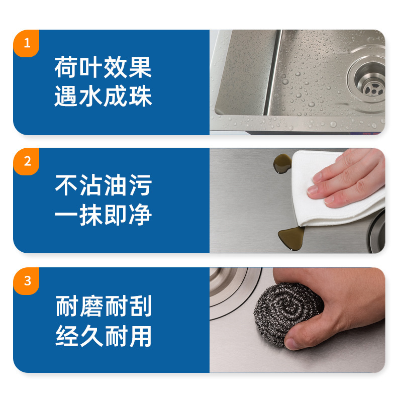跨境批发不锈钢SUS304厨房家用大单槽台下加厚洗碗盆洗菜池水槽厂|undefined