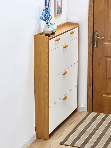 17cm Flip-Top Shoe Cabinet for Home, Multifunctional Entryway Storage, Simple & Modern, Budget-Friendly Design