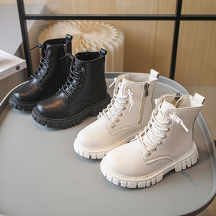 Foreign trade children's Martin boots 2024 spring girls British style Princess boots medium and big children non-slip single boots wholesale