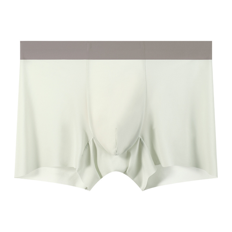 Ropa interior de seda de hielo para hombre 10A Bóxer transpirable con mentol antibacteriano
