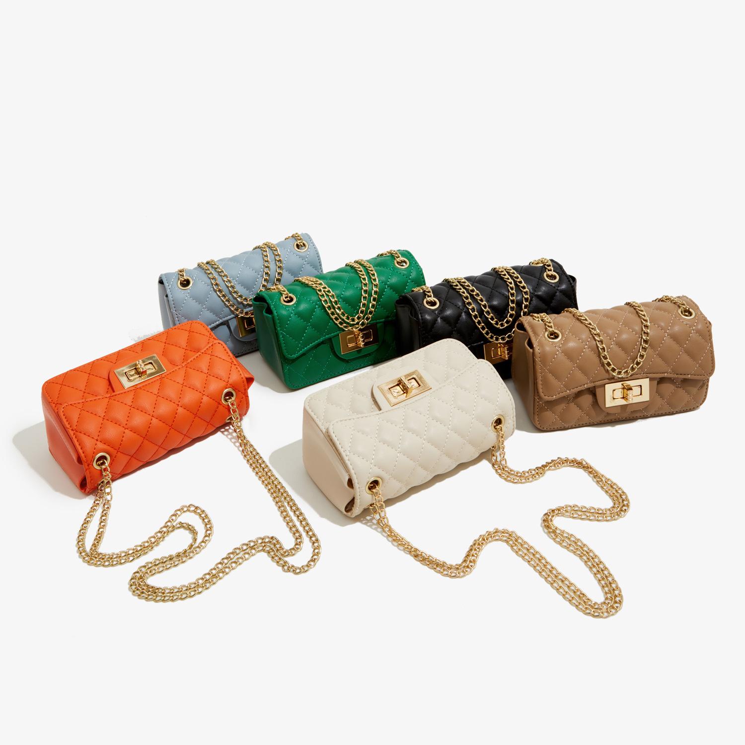 PU Women's Bag 2023 New Crossbody Bag Women's Small Bag Women's Fashion Versatile Single Shoulder Bag Small Square Bag_voghion.com