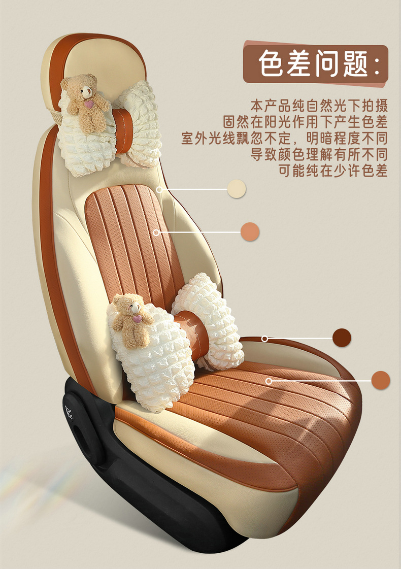 Factory Direct Sales Special Car Changan Waxy Corn Perforated Comfortable Leather Wear-Resistant Car Seat Cushion Fully Enclosed Special Seat Cover