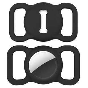Suitable for Apple Airtag Protective Case Pet Collar Tracker Anti-loss Protective Case Silicone Bone Anti-loss Case
