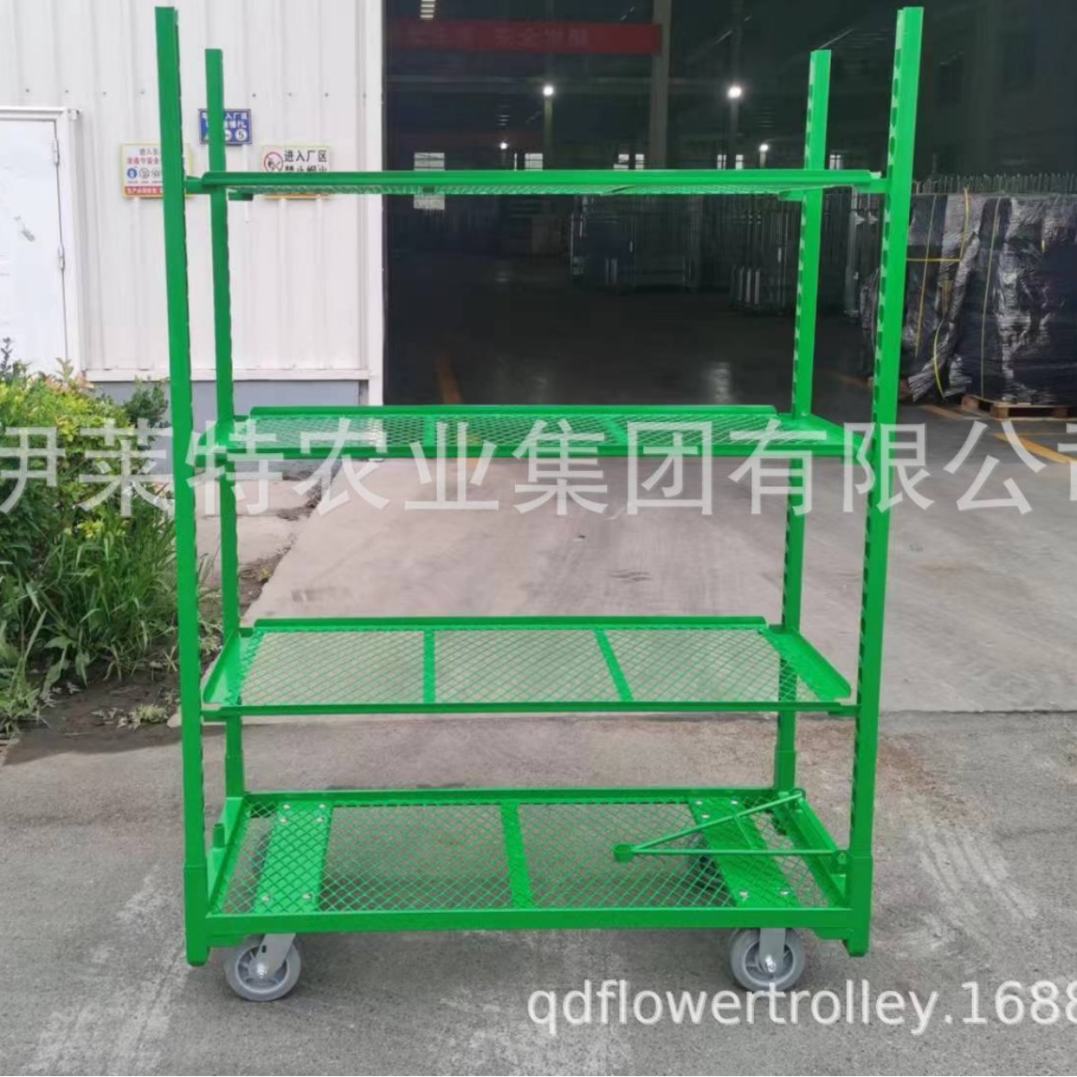 厂家直销热镀拉板网育苗车，可拆卸，节省运输成本花卉台车