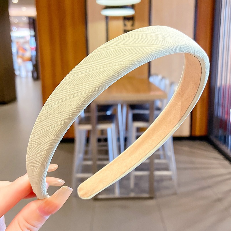 高颅顶宽边发箍女高级感百搭压发秋冬头箍时尚气质海绵发捆发卡|undefined