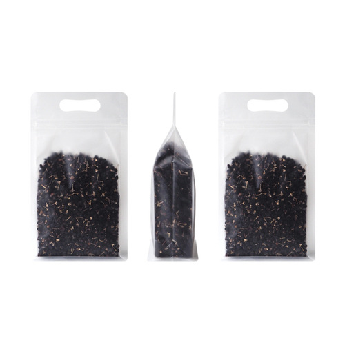 Factory direct sales portable packaging bag handmade bakery food grade frosted ziplock bag large zipper seal bag