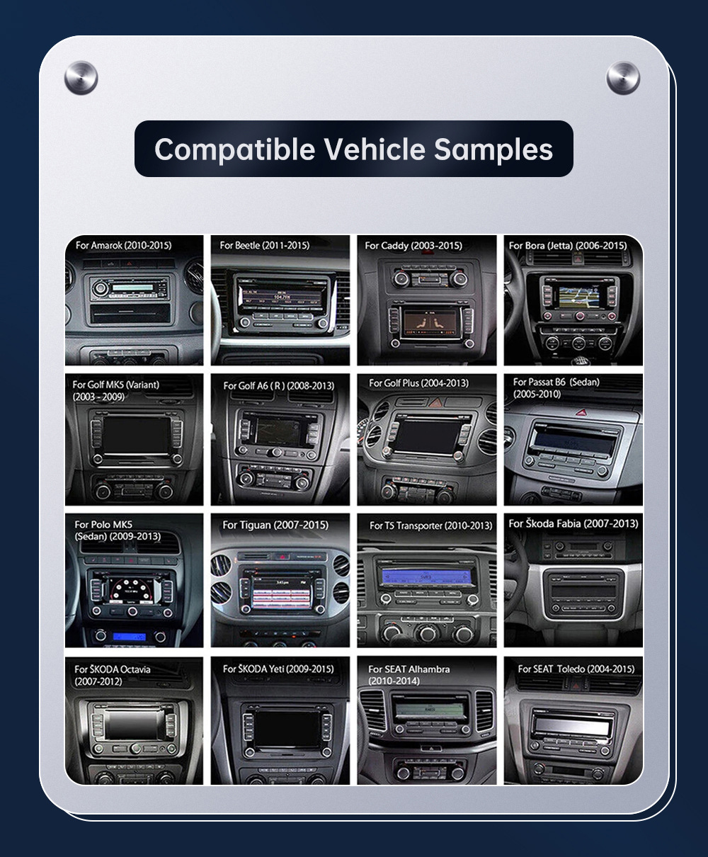 7inch Carplay Car Multimedia Display Screen Is Suitable for Volkswagen, Seat, and Skoda from 2003-2015