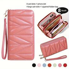 T 60318 Double Zipper Long Wallet Ůʿ������Ǯ�� �羳ŷ