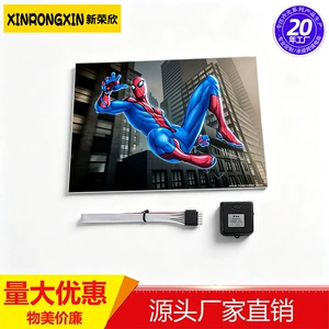 Cross-border Spider-Man LED light-up car sticker for trucks and cars, front and rear windshield light, movie character car sticker