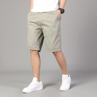 Men's Summer New Arrival Shorts Hong Kong-style Retro Multi-pocket Breathable High-cut Pants Loose Straight Beach Pants