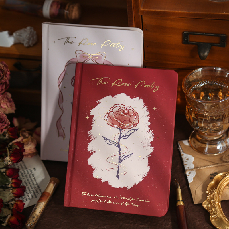 Mr. paper hard surface hardcover rose epic series small fresh hand painted plant flower illustration hand book Mr. paper hard surface hardcover rose epic series small fresh hand painted plant flower illustration hand book