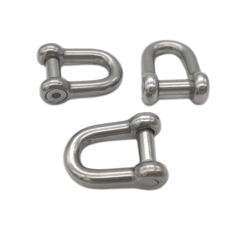 不锈钢304 316内六角欧式D卸扣 U型卸扣 内六角日式D卸扣 shackle