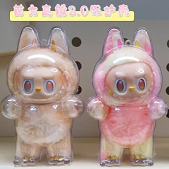 POP MART ラブブ labubu3.0 透明保護ケース 第三世代 フロントハイエネルギー防塵カバー